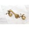 Kingston Brass Roman Tub Faucet, Antique Brass, Wall Mount KS7023TX - alternate 3